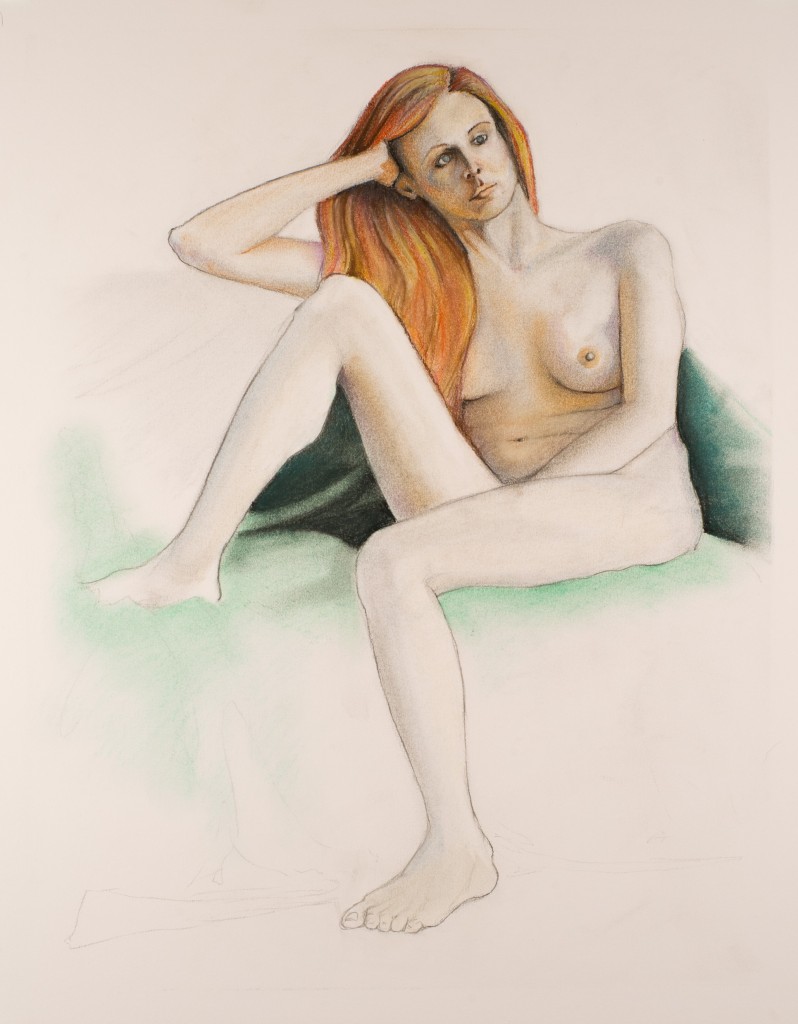 Colored Pencil, 6 hour pose